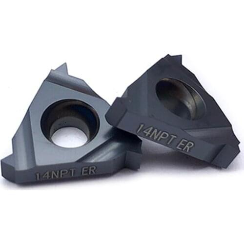 10 pieces 16ER 16IR 11.5NPT 14NPT 18NPT BMA Carbide Lathe Turning CNC Internal and External Threads CNC Tool Inserts