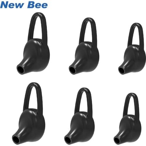 New Bee LC-B41 Headset Tips Ear Pads Earphone Earbuds 3 Pairs Silicone Earbuds Accessories For Headset Size S/M/L