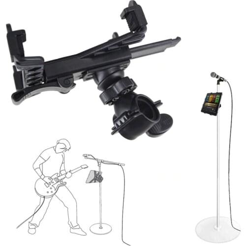 Music Microphone Stand Holder Mount For 7 to 11inch Tablet iPad Air 5 4 3 2 Samsung Tablet Desktop Holder Support Stand