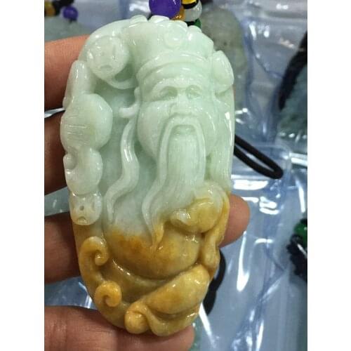 Real 7A Myanmar jade Hand-Carved jade emperor green jade pendant jade necklace pendants jewelry jade necklaces woman men
