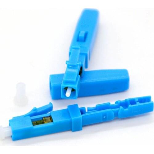 20pcs New LC/UPC Rapid Optical Fiber Fast Connector LC indoor Cold Splice LC FOR Leather Rope fiber Special Wholes to Russia