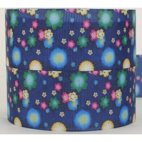 New arrivals 1 - 1/2 ( 38 mm ) New so beautiful flower cartoon pattern printed ribbon, DIY polyester grosgrain ribbon