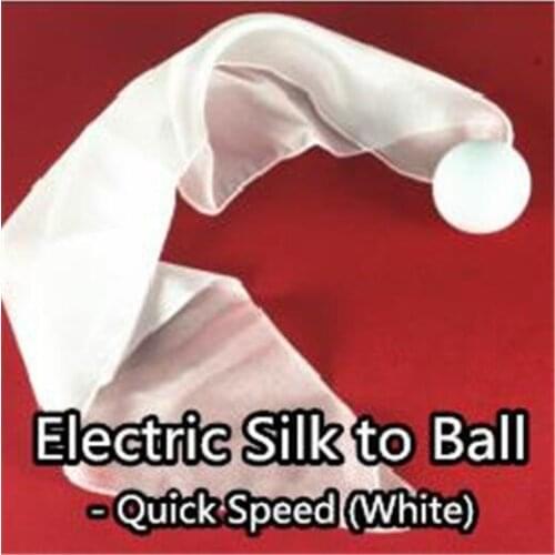 New Arrivals Electric Silk to Ball - Quick Speed (White or Red) ,Magic Trick,Mentalism,Stage,Fun,Classic,Illusions,Gimmick