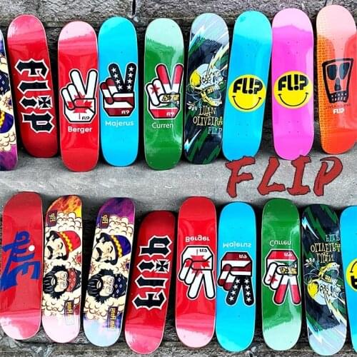 Original FLIP Chocolate Skateboard Decks Canadian Maple Epoxy Glue Plies Are Deyed Colors Professional Level