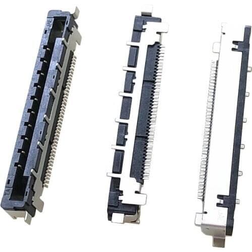 Original new LVDS 41P 51P horizontal sticker socket connector 0.5mm foot pitch LCD screen seat 50pcs