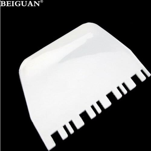 Plastic Dough Icing Fondant Scraper Cake Decorating Baking Pastry Tools Plain Smooth Jagged Edge Spatulas Cutters baking