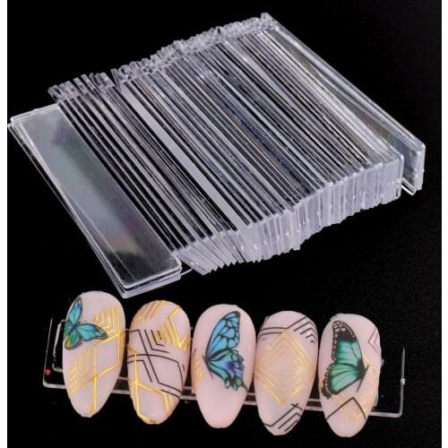 Fake Nail Art Tips Display Stand Holder False Nails Art Practice Tools Showing Gel Polish Color Board Manicure Equipment BE151-1