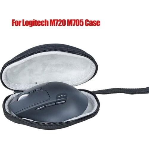 Portable Storage Bag Carrying Box Wireless Mouse Case Organizer Cover Pouch Hard Shell for L-ogitech M720 M705 Mice J0PB