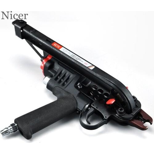 SC7E/SC7C/sc760 Pneumatic C Type Nail Gun Cage Tongs Tie Birdcage Buckle Ring Pliers Sofa Seat Mattress C Nail Gun Barbed Wire