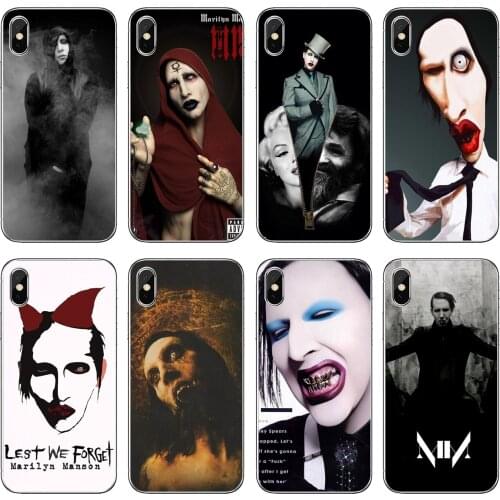 For Huawei Mate 20 30 40 7 8 9 10 Lite Pro P Smart 2018 2019 Plus G7 G8 Silicone Case artwork-digital-art-marilyn-manson