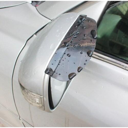 2PCS Universal Flexible PVC Eyebrow Rearview Mirro Rain Cover For Golf Q3 Q5 308 406 CX5 Artz Mondeo Corolla CHIZIYO