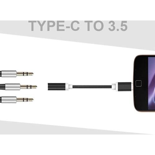 High Quality Audio Cable Type C Connector Transfer To 3.5mm Female Interface Headphones Adapter For Laptop Macbook Smartphone
