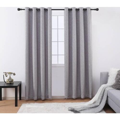 Curtains for Living Room Window Home Decor Solid Color Blackout Bedroom Curtain Panels Kitchen Coffee Drape