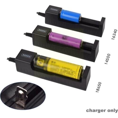 18650 Battery Charger USB Battery Adapter LED Smart For Rechargeable 16340 14500 Batteries Li-ion Chargering 10440 14650 16 W7C9