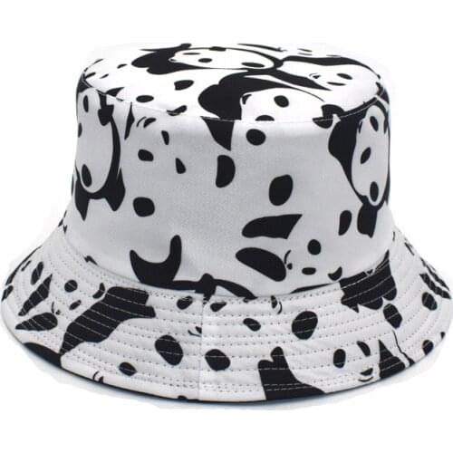 2021 Sun Street Beach Bob Women Double Side Panama Hat Summer Printed Reversible Bucket Hat Men Outdoor Hip-Hop Fisherman Cap