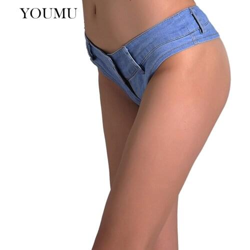 Women Sext Hot Skinny Shorts Low Waist Dance Club Wear Vintage Jean Short Bottoms Plus Size Solid XS-4XL New Fashion 055-431