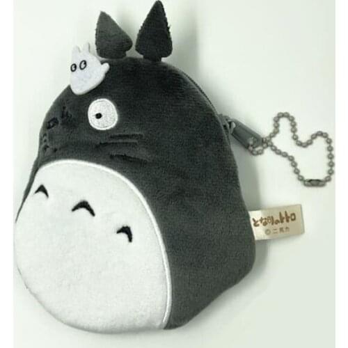1 Pcs Cartoon Anime My Neighbor cat Plush Coin Bag Purse Pendant Key Chains Stuffed Plush Toys Gifts