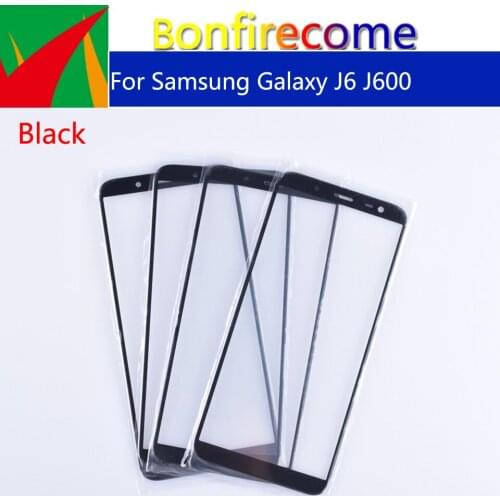 10pcs\lot For Samsung Galaxy J6 J600 J600F J600G SM-J600F/DS SM-J600G/DS Touch Screen Outer Glass LCD Front TouchScreen Lens