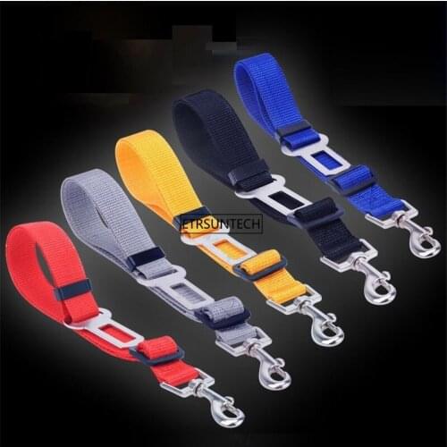 100pcs Pet Dog Cat Car Seat Belt Adjustable Harness Seatbelt Lead Leash for Dogs Travel Clip Pet Supplies
