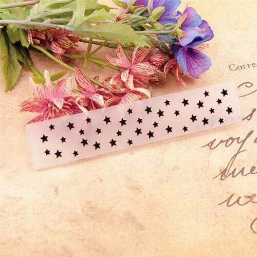 15x3cm Star river Embossing folders Plastic Scrapbooking DIY Template Fondant Easter Cake Photo Album Card Making