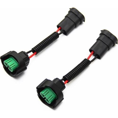 2Pcs Car H11 H9 H8 Extension Cable Wiring Harness Sockets Adapter Wires for Halogen Headlights 8 inch Car Accessories