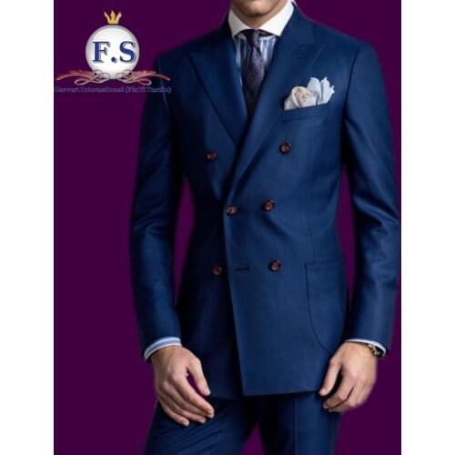 Made to measure super 130s pure wool SOLID 2pc formal occassion mens suits half canvassed