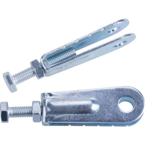 2x Motorcycle Wheel Chain Puller Adjusters Tensioner For Yamaha Banshee Warrior Raptor 350 Breeze Grizzly 125 Tri-Z YTZ250