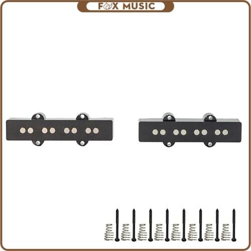 2PCS Bass Pickup Noiseless Open Single Coil Pickups For 4 String Jazz JB Bass Black Bridge Neck Pickups Professional