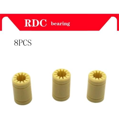 8pcs 3D Printer Solid Plasticr Bearing ID 6/8/10/12mm shaft Igus Drylin RJMP-01-06 RJMP-01-08 RJMP-01-10 RJMP-01-12