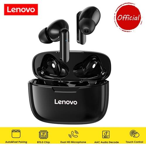 Lenovo XT90 Wireless Earphones Bluetooth 5.0 Sports Headphone Touch Button IPX5 Waterproof Headset with Mic 300mAh Charging Box
