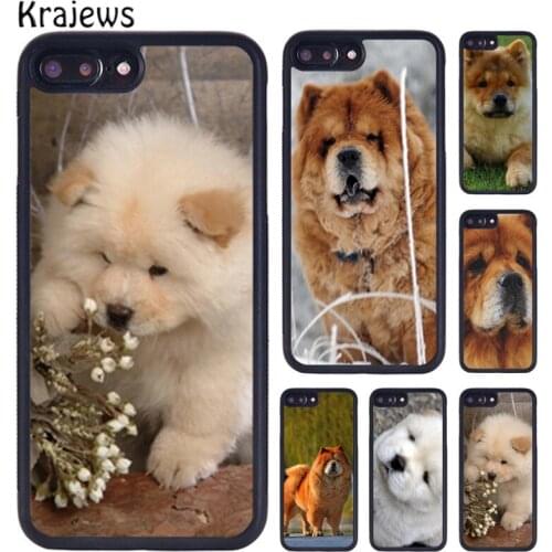 Krajews Chow Chow Dog Puppy Phone Case For iPhone X XR XS 11 12 Pro MAX 5 6 6S 7 8 Plus Samsung Galaxy S7edge S8 S9 S10