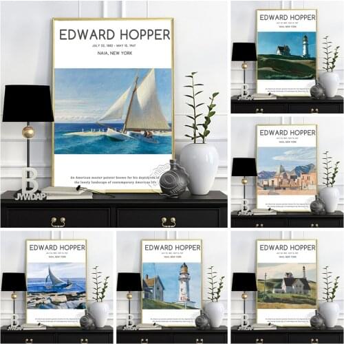 Edward Hopper Poster, Rooms By The Sea Oil Painting, The Martha Mckeen Of Wellfleet Wall Picture, Hopper Life Scenery Prints Art