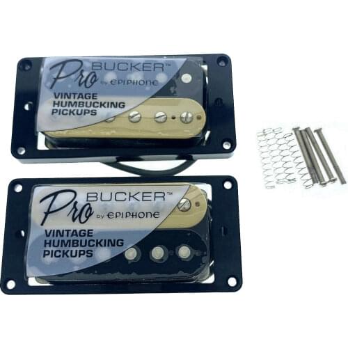 2x Genuine Epi LP SG Zebra Electric Guitar ProBucker Humbucker Pickups Neck/Bridge Full set with Wiring Harness