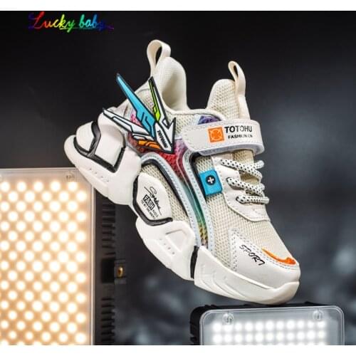 Kids Sneakers Children Sport Shoes Tenis Infantil Running Boys Basket Footwear Lightweight Breathable Chaussure Enfant T2055
