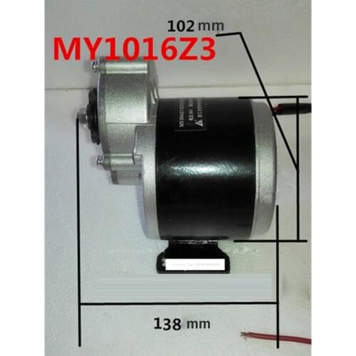 350w 24v and 36v gear motor, motor electric tricycle brush DC motor gear brushed motor Electric bike, My1016z3 speed 3000rpm