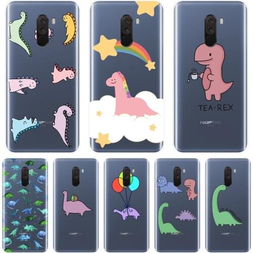 Dinosaur Soft Phone Case For Xiaomi Redmi S2 4A 5A 6A 5 Plus Pocophone F1 Redmi Note 4 4X 5 5A 6 Pro Prime Silicone Back Cover