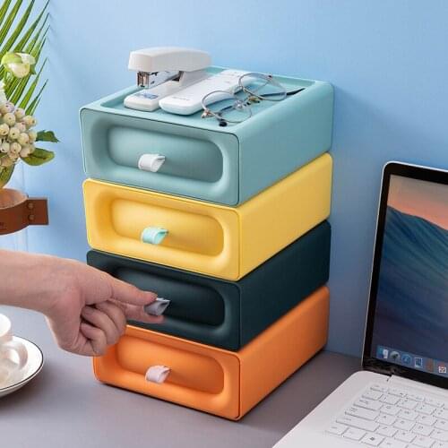 Desktop Storage Box Combinable DIY Drawer Desk Organizer Cosmetic Storage Organizer Makeup Storage Boxes for Dropshipping