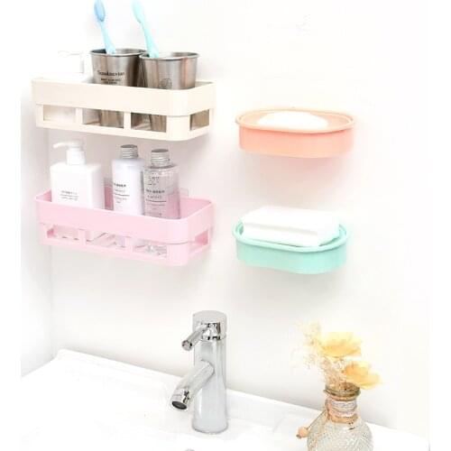 NEW Bathroom Shelf Storage Shampoo Holder Kitchen Storage Rack Organizer Wall Shelf Bathroom Holder Shelves Corner Shower Shelf