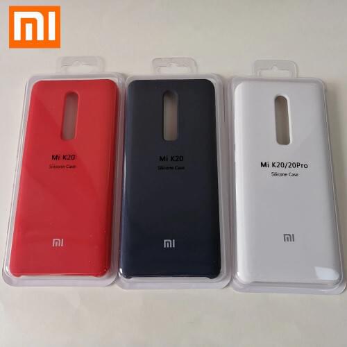 Original for Xiaomi Redmi K20 Simple Solid Color Ultra thin Soft Liquid Silicone Phone Case For Redmi K20 Pro ,5 Color