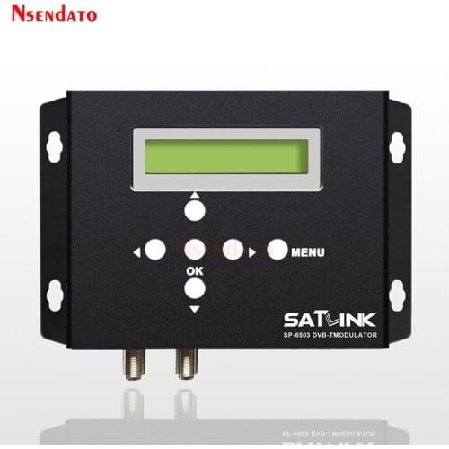 Original Satlink ST-6503 DVB-T modulator 1080P HD DVB-T ISDB-T RF Digital terrestrial decoder TV Receiver Modulator for EU BR