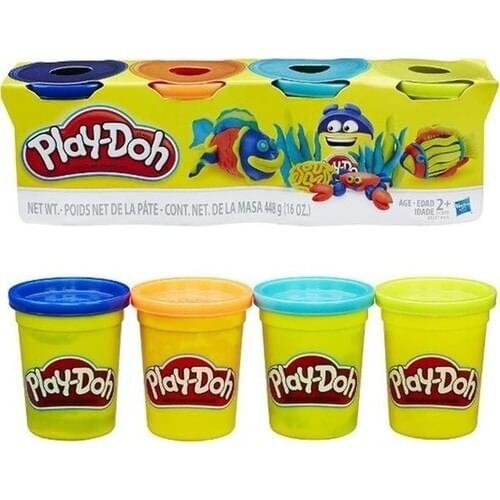 Play-Doh Hasbro Plasticine 4 Color 448GR kids developmental toys clay game educational