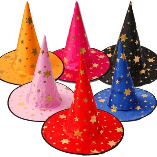 Halloween Hat Witch Hats Masquerade Ribbon Wizard Hat Party Hats Cap Cosplay Costume Halloween Party Fancy Dress Decor Wholesale