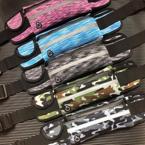 Solid Color Useful Waterproof Running Waist Bag Lightweight Waistbag Multifunctional for Climbing