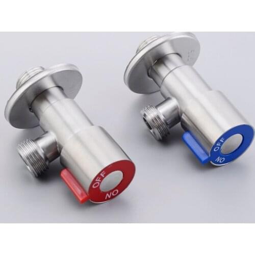 304 stainless steel angled valve g1/2 valves refill brushed heater water valve bathroom accessories