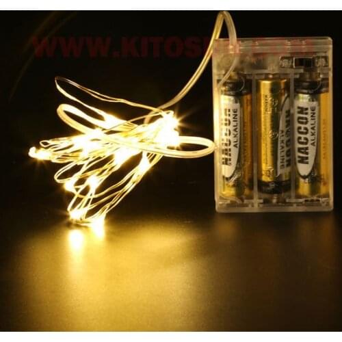 10M 33ft 100 led 3AA battery powered outdoor led copper wire string lights for christmas festival wedding party decoration