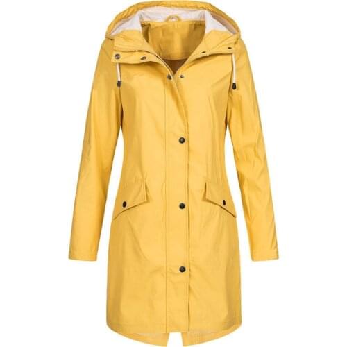 Winter Hot Sales Polyester Long Sleeve Women Coat Hooded Slim-Fit Pure Color Outdoor Mountain Climbing Casual Coat