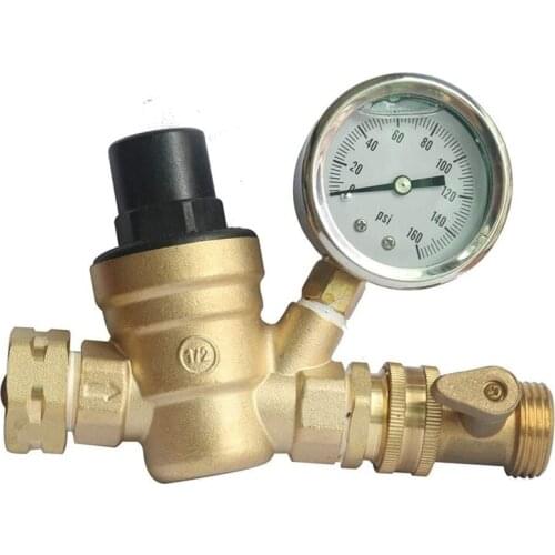 Golden Color Garden Copper Ball Valve 3/4 American Threaded Garden single-way Ball Valve Joint Hardware