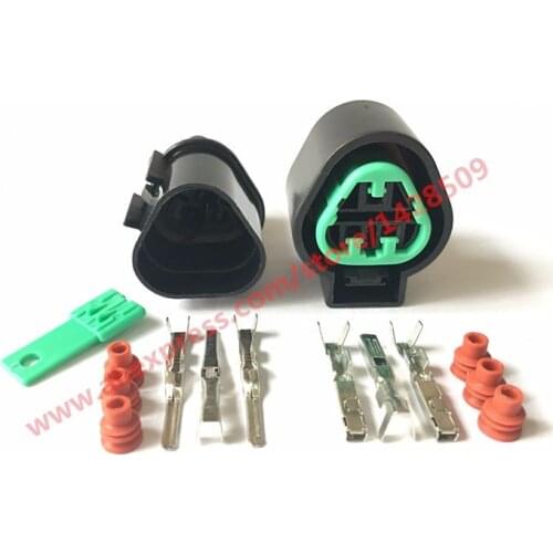 5 Sets KUM PB625-03027 PB621-03020 3 Pin Female And Male Auto Connector Headlight Socket