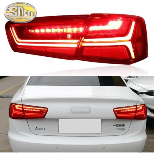 Car LED Taillight Tail Light For Audi A6 C7 2012 - 2016 Rear Fog Lamp + Brake Lamp + Reverse Light + Dynamic Turn Signal