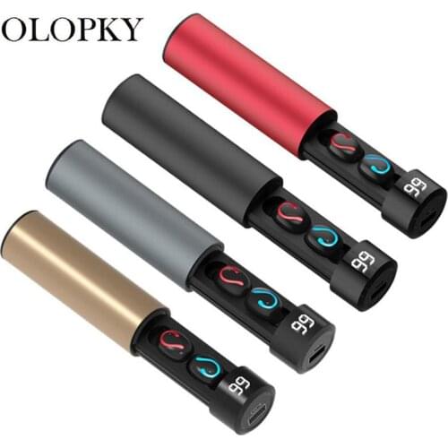 Bluetooth Headphones Twin Wireless Bluetooth Headset Stereo Headphones In-Ear Earphones Built-in Microphone With Charging Box